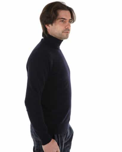 Dolcevita classico da uomo in puro cashmere
