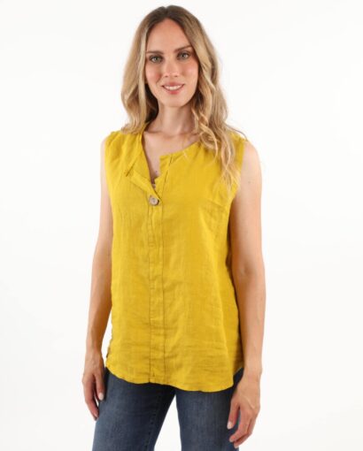 Smanicato da donna 100% puro lino - Collezione Ambra