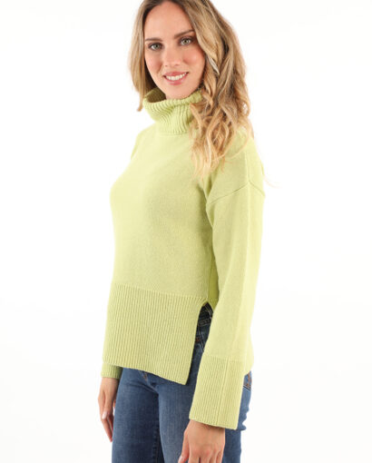 Maglia dolcevita in lana merinos e cashmere - Dolcevita Glenda