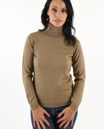 Dolcevita da donna in 100% lana merinos extrafine- Dolcevita Elisabetta