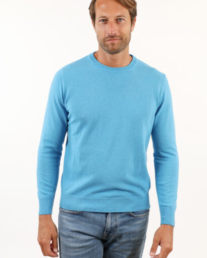 Girocollo da uomo in cotone e cashmere - Giro Augusto