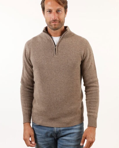 Men's 80% Wool Half Zip - Carlo Half Zip