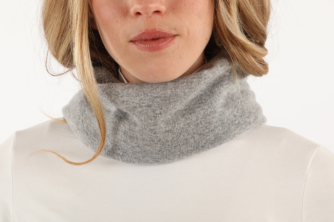 Scaldacollo in misto lana e cashmere unisex tubolare taglia