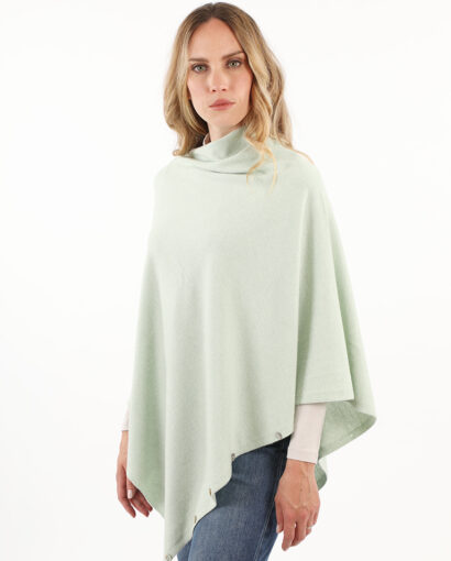 Stola multiuso in misto cashmere con bottoni - STOLA BOTTONI