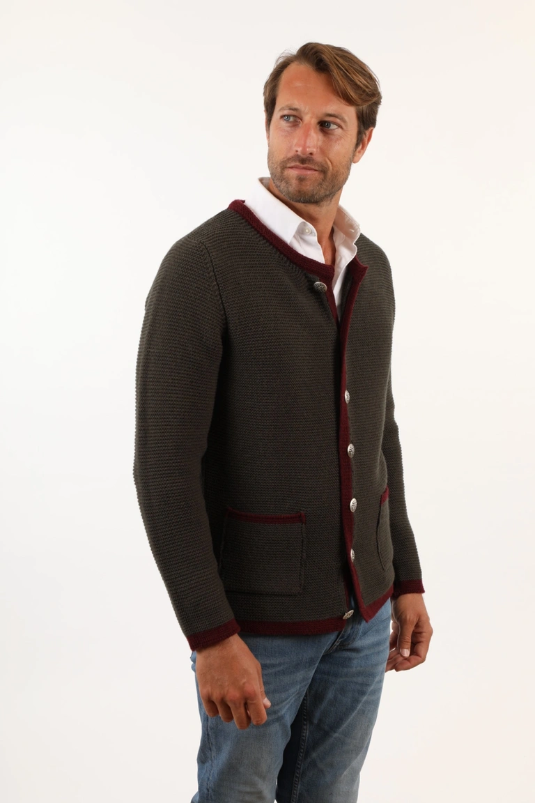 Typical Tyrolean jacket for men with pockets and buttons with