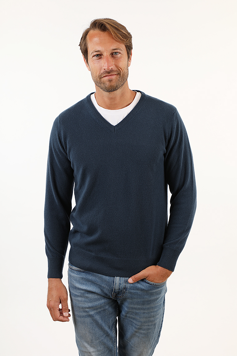 Maglia SAGGIO Scollo V Misto Lana Merinos 50% – Leggera E Calda, Made In Italy, Con Omaggio Profumatore, Taglie 48-60, Colori Vari
