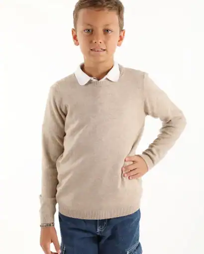 Girocollo da bimba/o unisex in misto cashmere - Giro Alaska