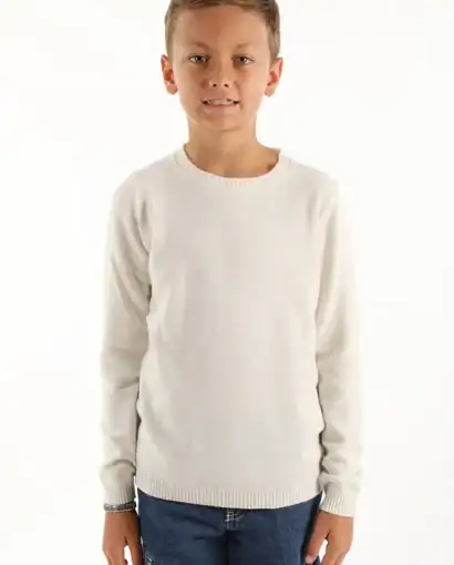 Girocollo da bimba/o unisex in misto cashmere - Giro Alaska