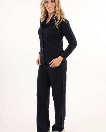 Completo giacca punto riso Irene + pantalone palazzo