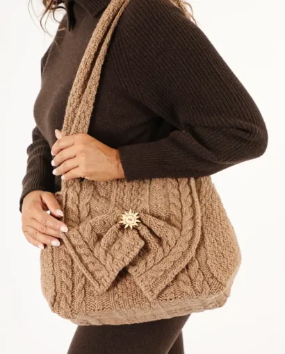 Borsa 100% lana shetland a trecce - Milady