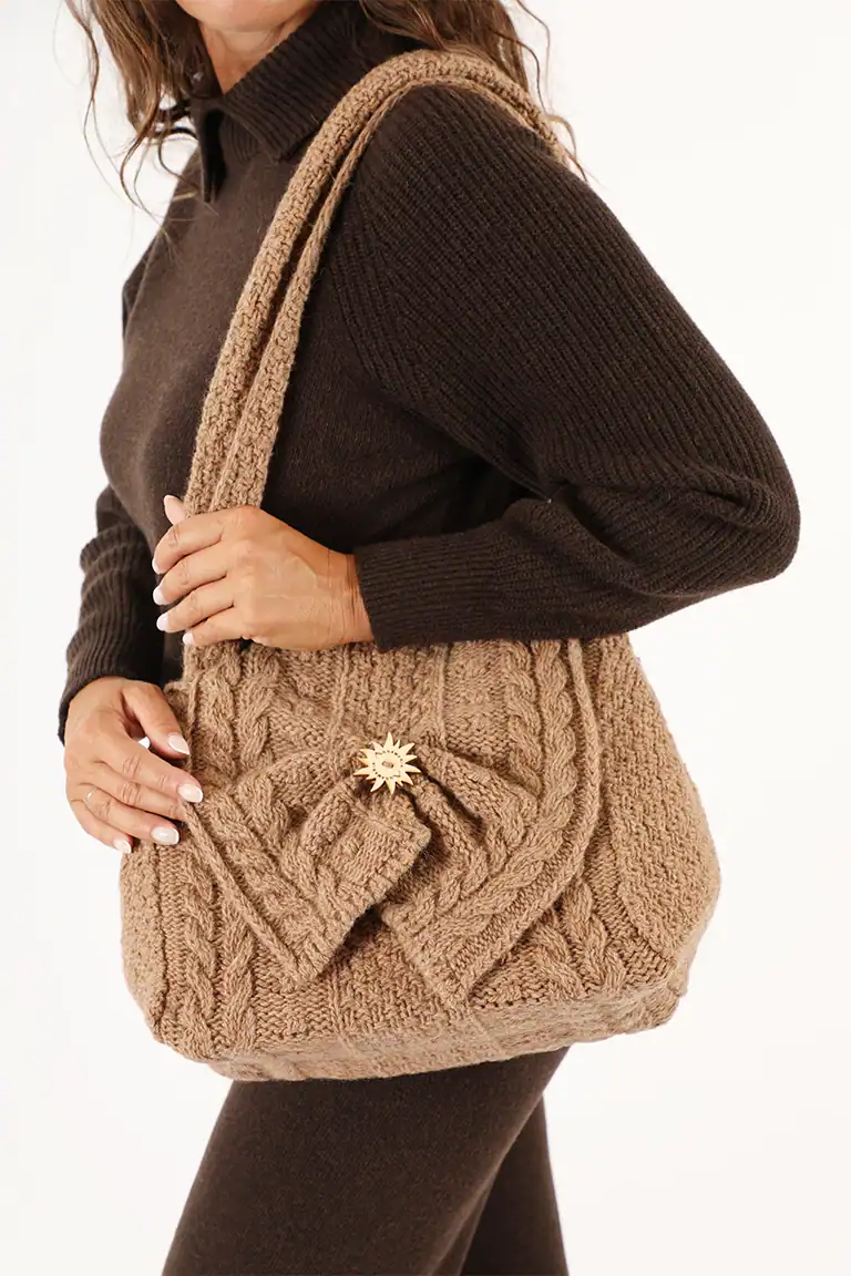 Borsa 100% lana shetland a trecce – Milady