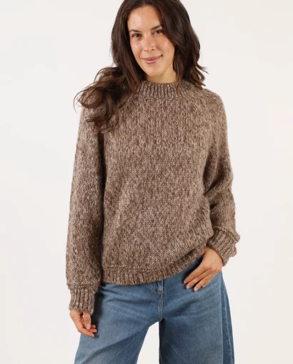 Girocollo in lana e mohair da donna - Giro Nina
