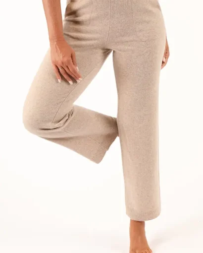 Pantaloni caldi a palazzo in lana - Panta Clara